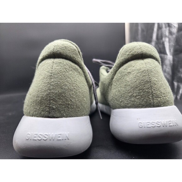 Geisswein Merino Wool Runners Men Sz 10.5 Green EU Size 44 3D Sneakers Mens Shoe